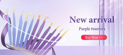 AILEISHI Eyelash Tweezers — Stainless Steel High Precision Anti-Static Extension Tool