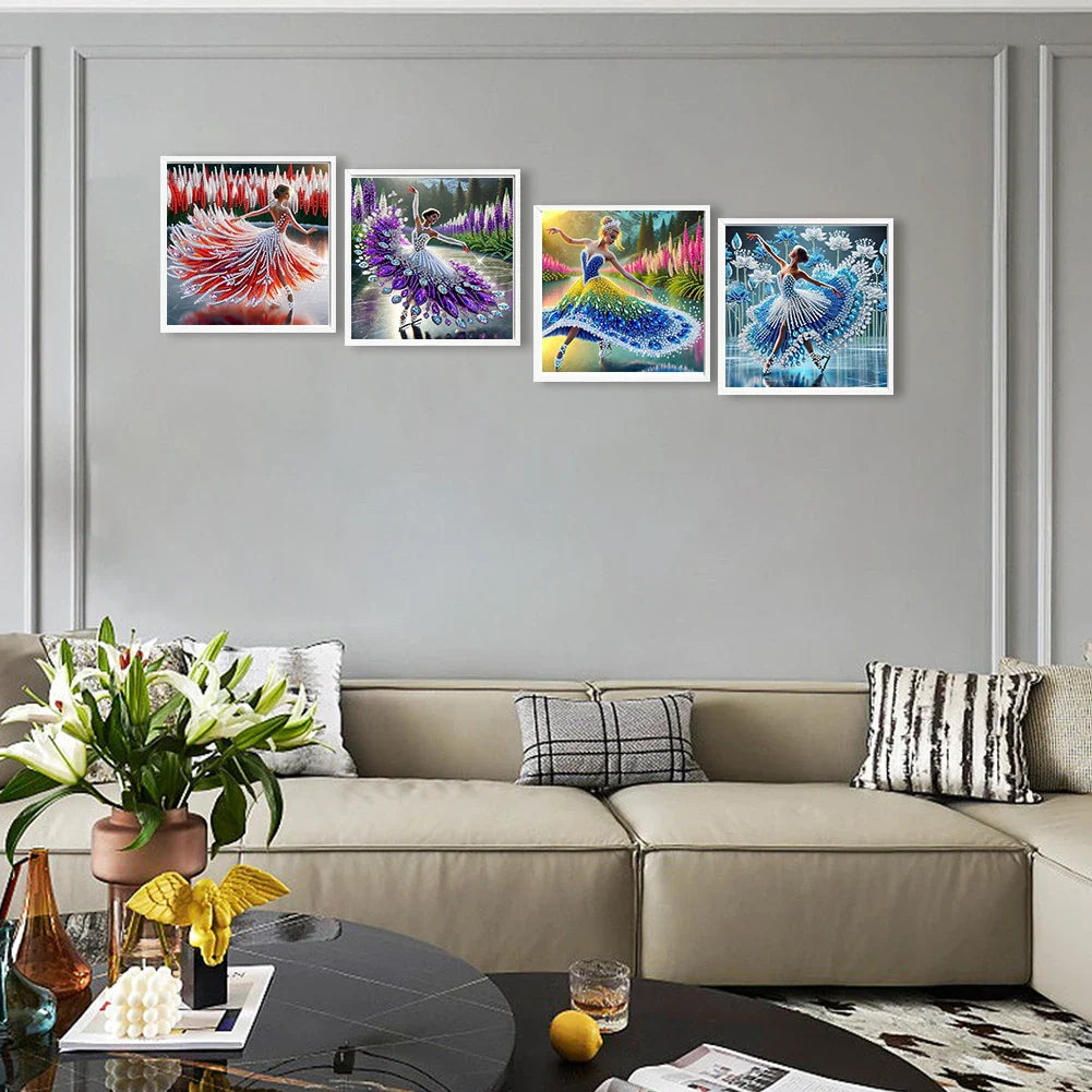 5D DIY Partial Drill Diamond Painting Kit – Girl Design Home Decor 30x30cm