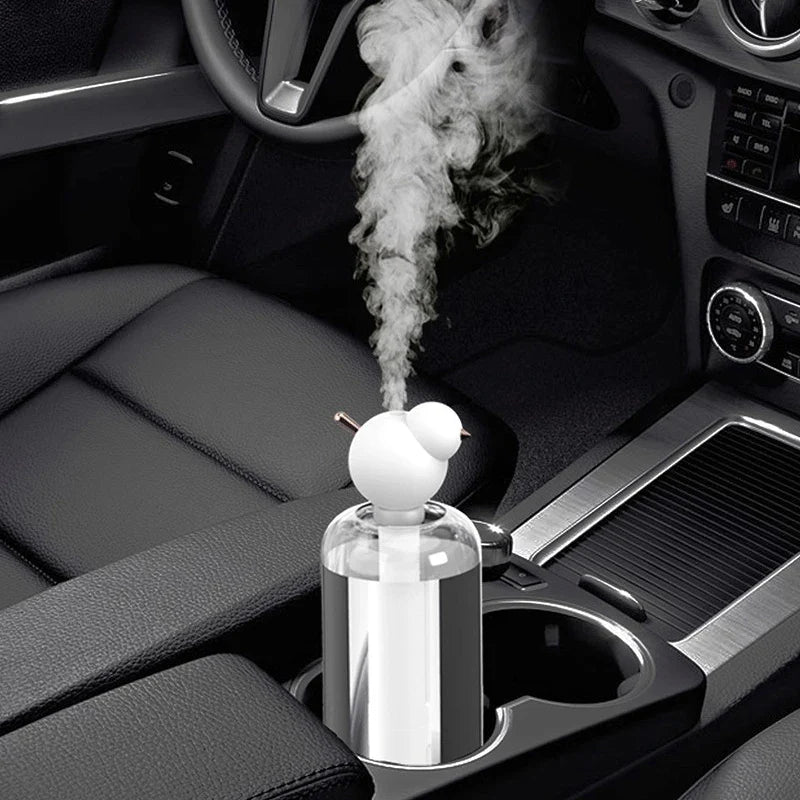 USB Portable Air Humidifier with LED – Silent Aroma Diffuser & Mist Maker for Car, Home, Office, Detachable Design