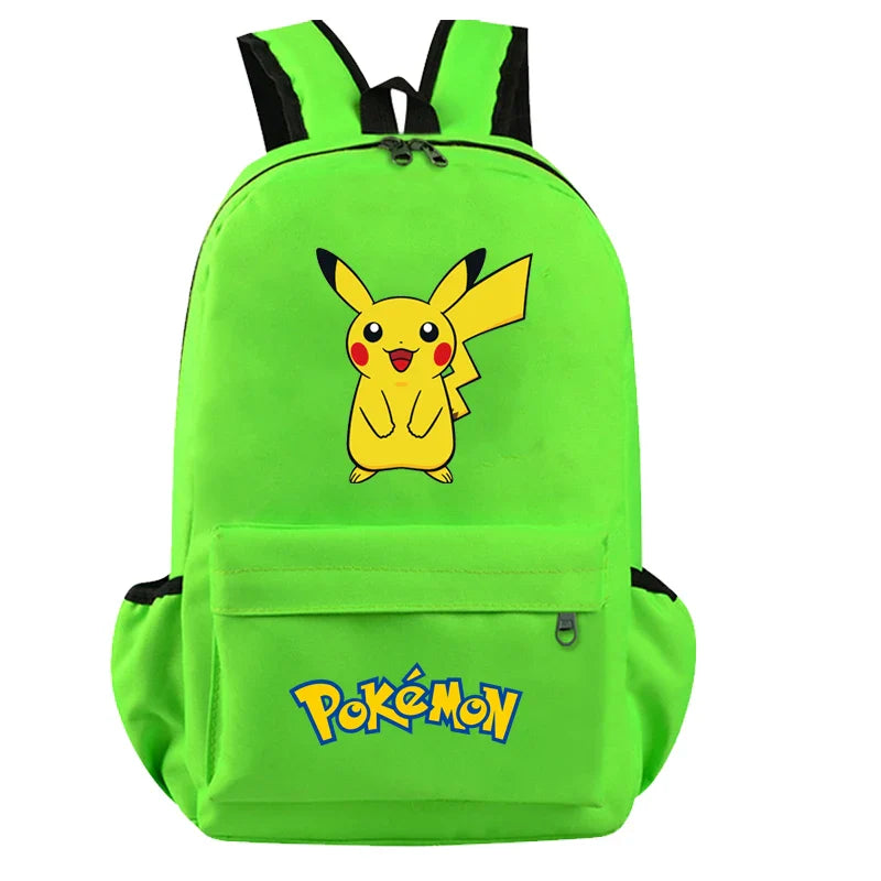Pokemon Kids Backpack — Pikachu, Charizard, Bulbasaur, Snorlax & Eevee Schoolbag Cartoon Gift