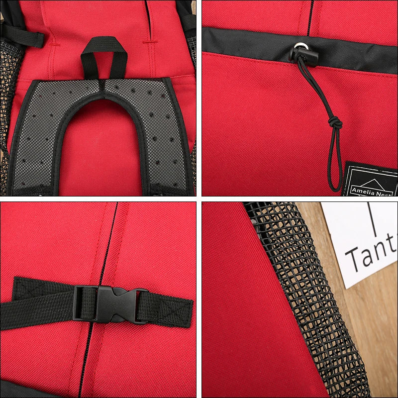 Strong Nylon Dog Carrier Backpack – Breathable Pet Travel Bag for Small & Medium Dogs, Outdoor Cycling Pet Supplies