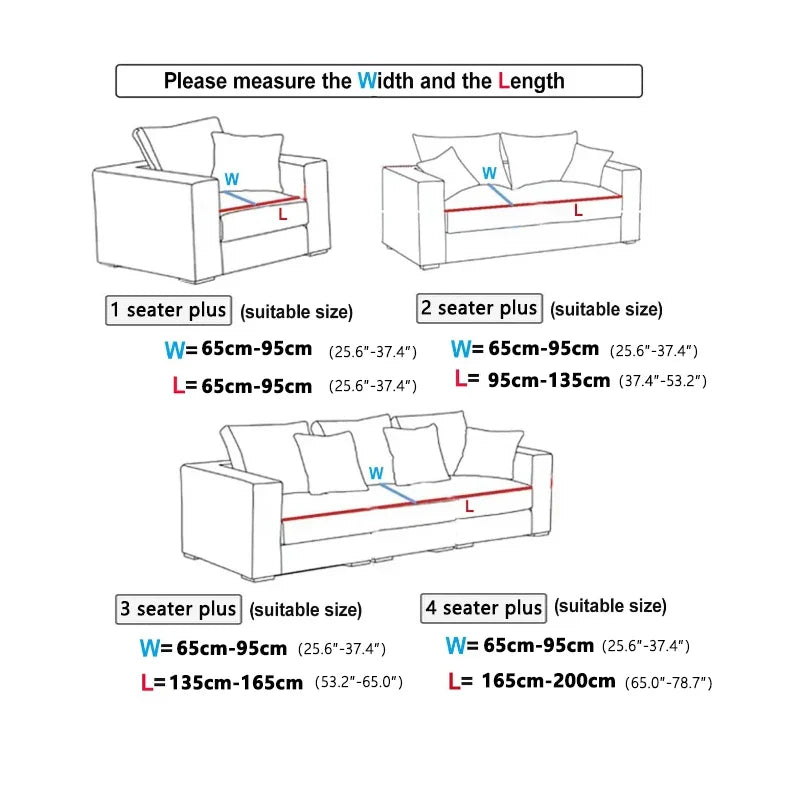 Waterproof Jacquard Sofa Cover - High Elasticity, All-Season Universal Cushion Protector, Anti-Slip Dust Cover
