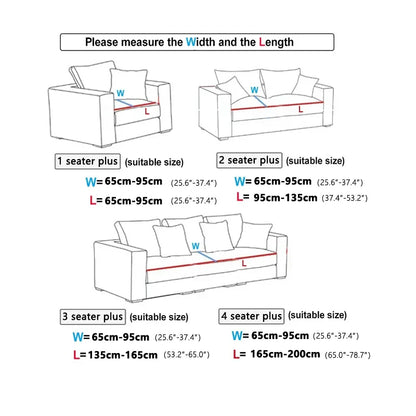 Waterproof Jacquard Sofa Cover - High Elasticity, All-Season Universal Cushion Protector, Anti-Slip Dust Cover
