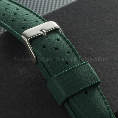 Premium Tropic Silicone Watch Strap – 20mm & 22mm Quick Release Waterproof Rubber Bracelet for Seiko, Oris & Omega