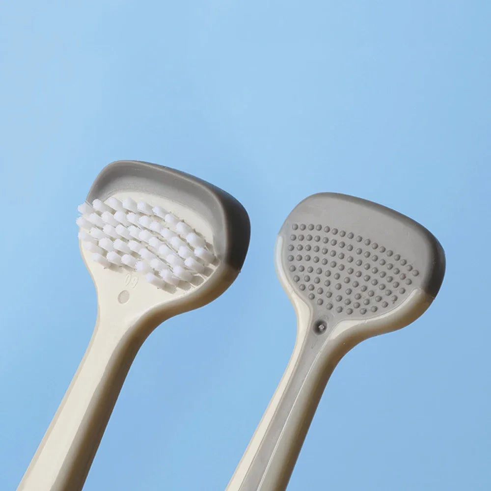 Double-Sided Tongue Scraper for Men | Raspador De Lenguas Tongue Cleaning Brush for Fresh Breath & Oral Hygiene