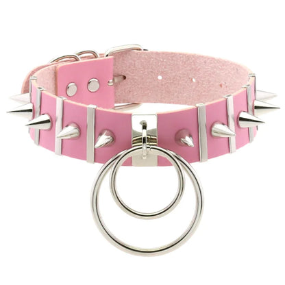 Harajuku Cosplay Rivet Star Punk Rock Gothic Collar — Sexy PU Leather Heart Cross Spike Choker Jewelry for Women