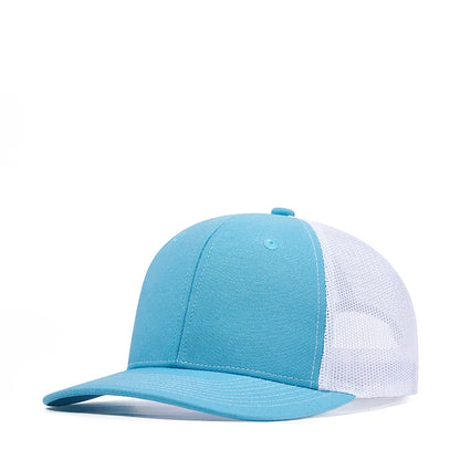 Custom Logo Snapback Hat - Embroidered Mesh Sports Cap for Men & Women, Adjustable Baseball Cap