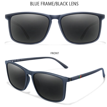 Luxury Square Vintage Polarized Sunglasses for Men & Women – UV400 Cycling, Driving, Fishing Eyewear