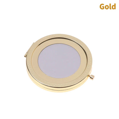Foldable Mini Square Makeup Mirror - Double-Sided Compact Pocket Vanity Mirror