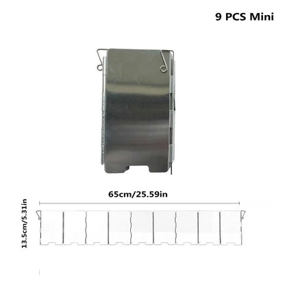 Aluminum Alloy Gas Stove Wind Shield – Windproof Screen for Outdoor Camping & Picnic (8-16 Plates)