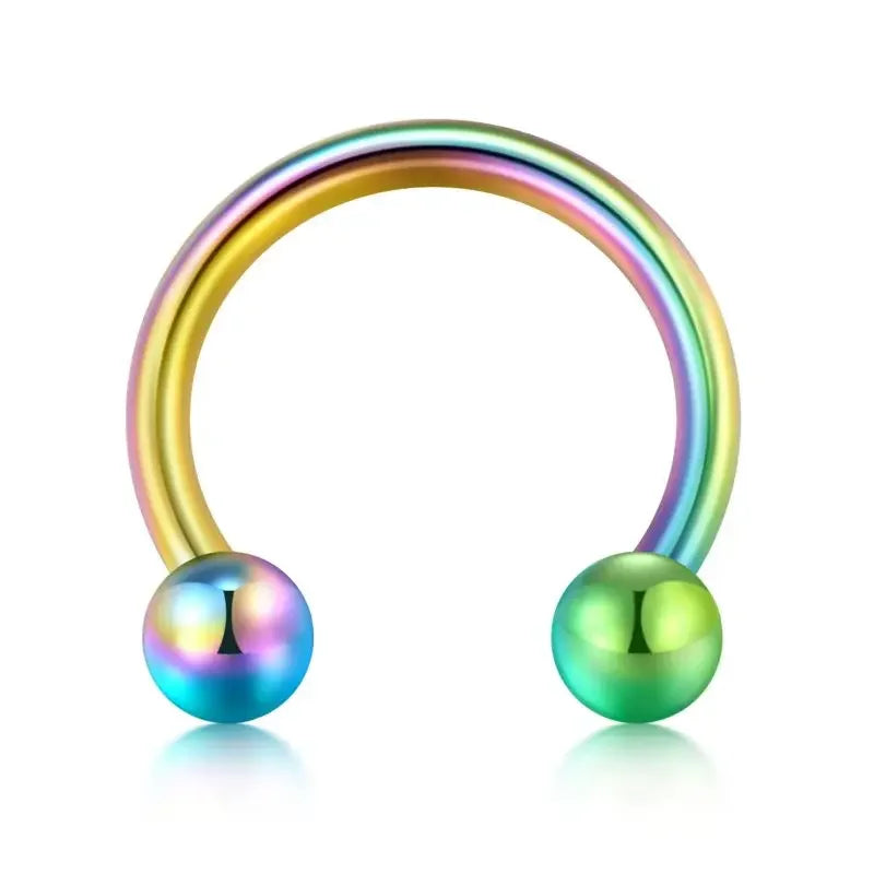 Stainless Steel Nose & Septum Rings – 12G/14G/16G/20G Piercings for Women & Men, Helix & Body Jewelry