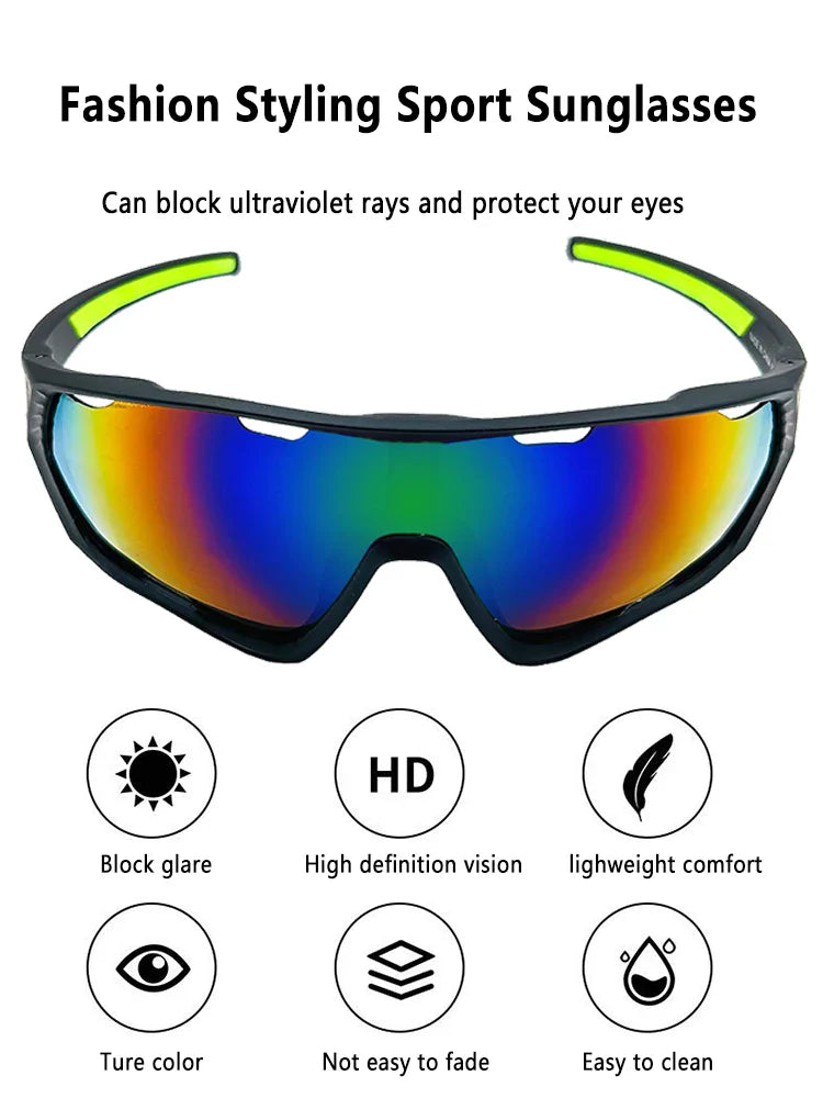 Cycling Sunglasses for Men & Women – UV400 Sports Glasses for MTB & Road Bikes