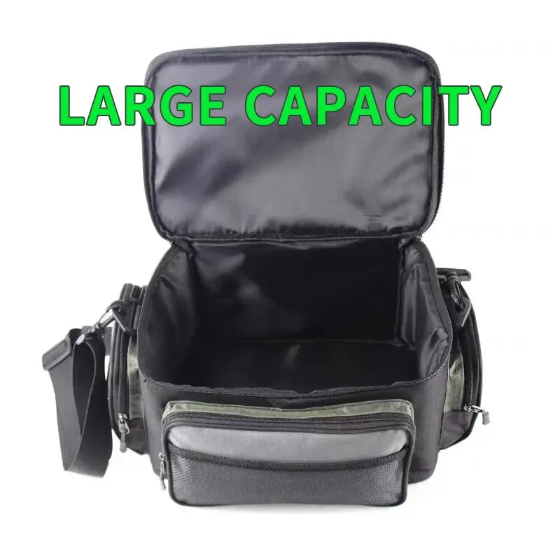 Multi-Functional Luya Fishing Bag – Waterproof and Wear-Resistant Oxford Cloth Crossbody Fanny Pack for Fishing Gear