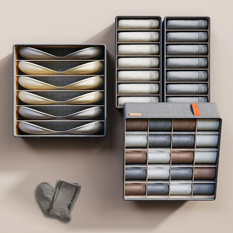 Underwear & Socks Organizer Storage Box – Cabinet Drawer Clothes Organizer for Household Classified Storage
