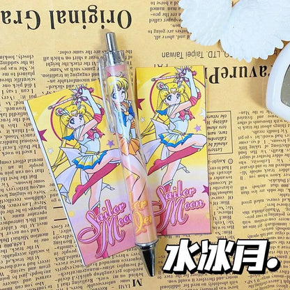 4PCS Sailor Moon Usagi 0.5mm Ballpoint Pens – Anime Writing Pens for Kids & Office Gifts