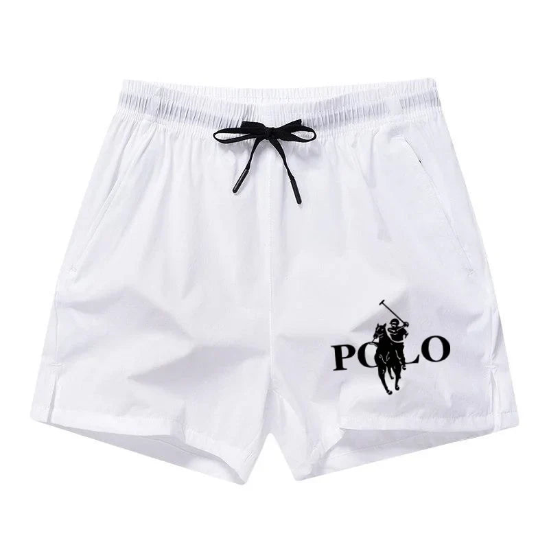Men's Quick-Dry Ice Silk Shorts - Slim Fit Breathable Running & Beach Shorts