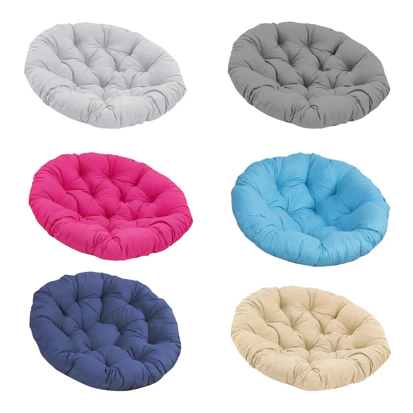 20-Inch Round Papasan Chair Cushion – Thick Egg Chair Mat for Garden, Hanging Basket, Courtyard & Bedroom Accessory