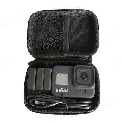 Mini Storage Bag Case for GoPro Hero 13–6 — Compact Carry Case for SJCAM, AKASO, DJI Osmo, Action 5 Pro & Camera Accessories