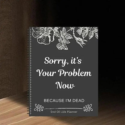 2025 Funny End-of-Life Planner – Humorous Organizer & Workbook for Stress Relief and Life Planning Guide