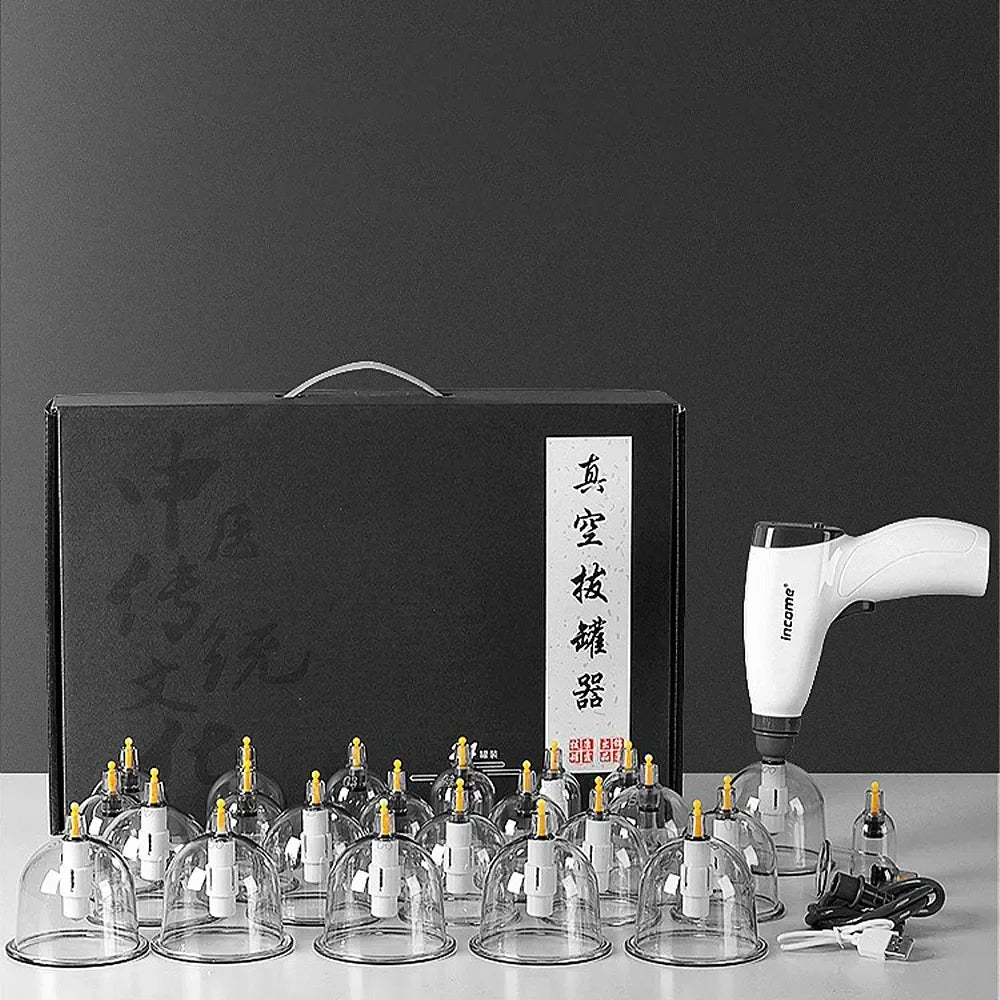 Electric Cupping Machine – Household Vacuum Cupping Set with Easy Suction Gas Tank