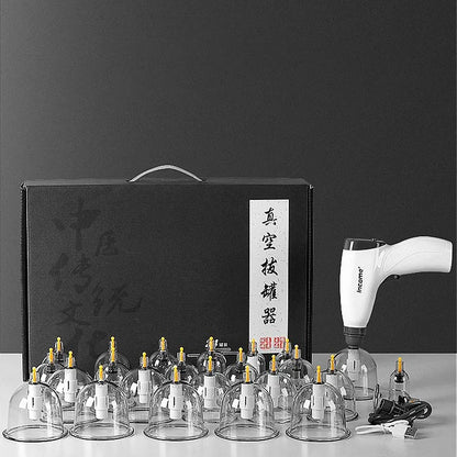 Electric Cupping Machine – Household Vacuum Cupping Set with Easy Suction Gas Tank