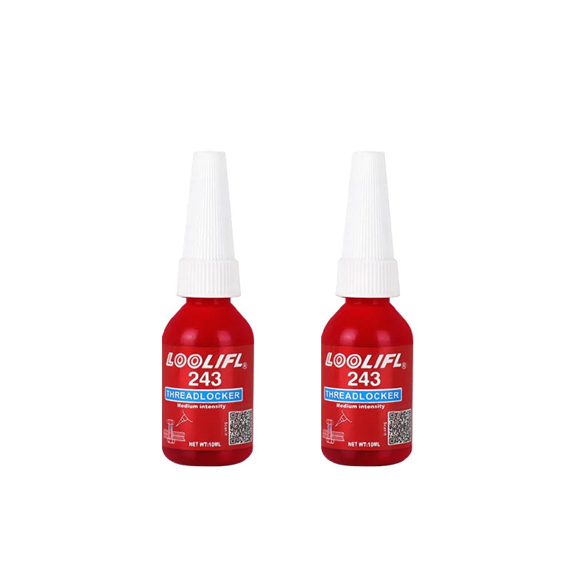 LOOLIFL Blue Thread Locker 243 – High Strength Screw & Bolt Adhesive, Anaerobic Metal Fastener Glue, Rustproof Nut Lock Sealant
