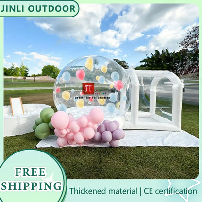 Inflatable Bubble House Kids Play Tent – Transparent PVC Outdoor Dome with Blower for Birthday, Trampoline & Gifts