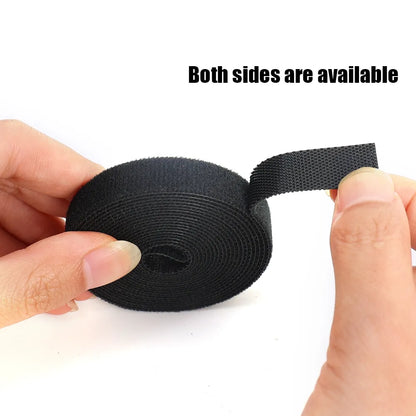 5/1 Rolls Nylon Plant Fastener Tape - Resealable Self-Adhesive Cable Ties for Supporting Grape Vines, Tomatoes, and Garden Plants