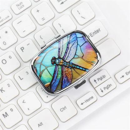 Travel Cases – Lovely Colored Metal Medicine & Jewelry Organizers, Small Iron Pill Container for Household Use
