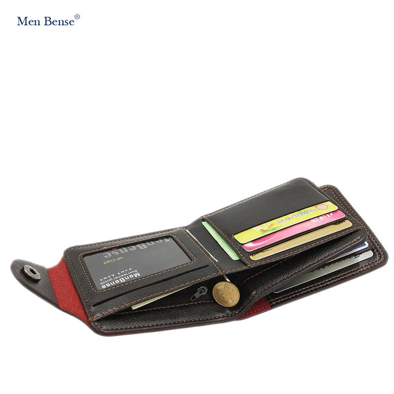 New Men's Short Wallet: Multi-Functional with Multiple Card Slots - Trendy Cartoon Design, Luxury Slim Wallet by Designer Brand