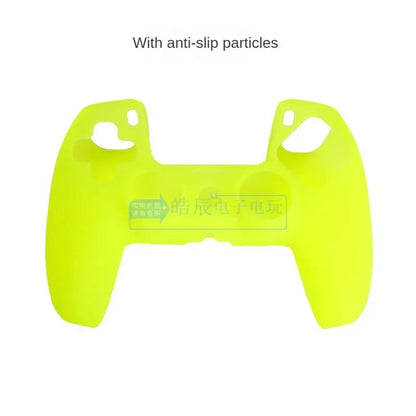 Anti-Slip Studded Silicone Cover for PS5 DualSense Controller - Water Print Rubber Skin with 2 Thumb Grips