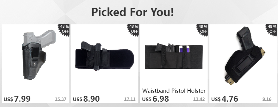 Adjustable Gun Holster — Right/Left Hand Waist Carry Case for Tactical Pistols