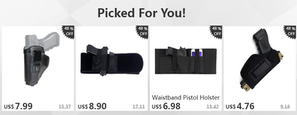 Adjustable Gun Holster — Right/Left Hand Waist Carry Case for Tactical Pistols