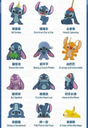 Original Pop Mart Stitch Little Emotion Series Blind Box – Stitch & Lilo Anime Figure, Mystery Box Collectible, Trendy Room Decor & Gift