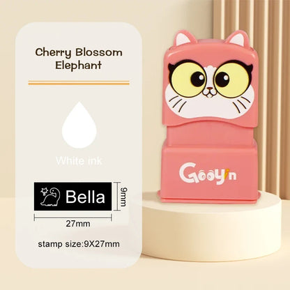 Custom Name Stamp for Kids - Waterproof Washable Personal Label Stamp for Clothes, Socks, School Items & Daily Essentials