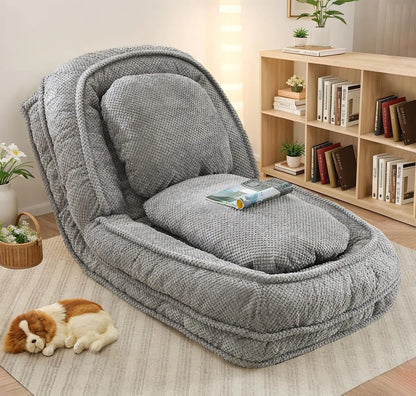 Bean Bag Chair – Convertible Sofa Bed for Adults & Pets, 5 Adjustable Positions, Lounge Chair for Bedroom & Living Room