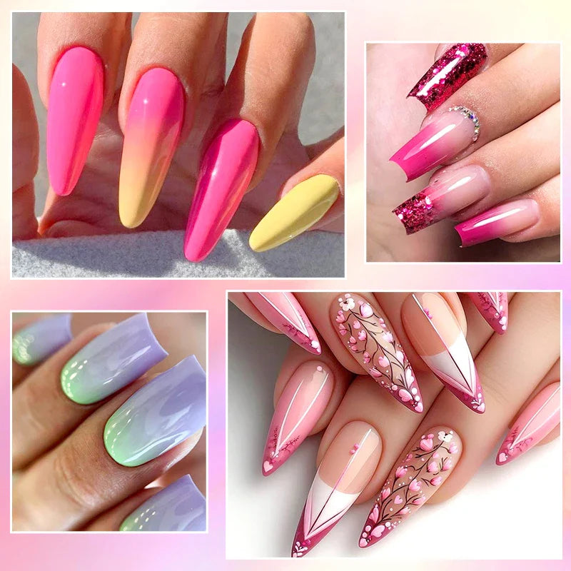 7pc Nail Gel Polish Set – DIY Nail Art Design, Soak Off UV Gel, Long-Lasting Manicure & Painting Gel Vernis Kits for Decoration