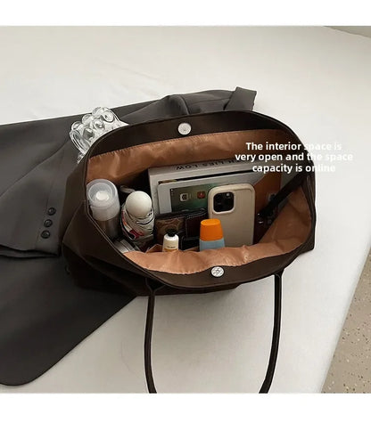 2025 Women’s Faux Suede Handbag – High-Quality, Versatile Large Capacity Shoulder Bag