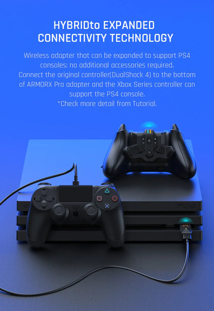 BIGBIG WON ARMOR-X Pro Rear Paddle Adapter – Back Button Attachment & Extension Keys for Xbox Series X/S Controller & NS Switch