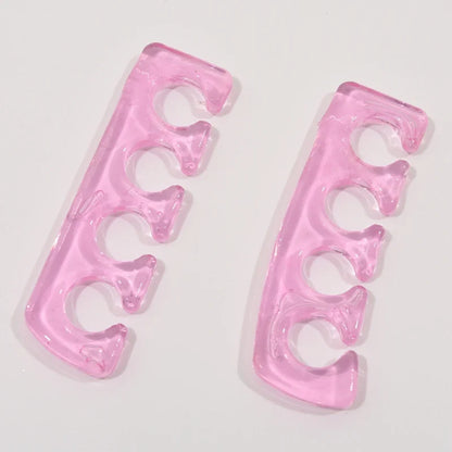 Soft Silicone Toe Separators - Flexible Finger Spacers for Pedicure, Nail Polish, Foot Care & Toe Alignment