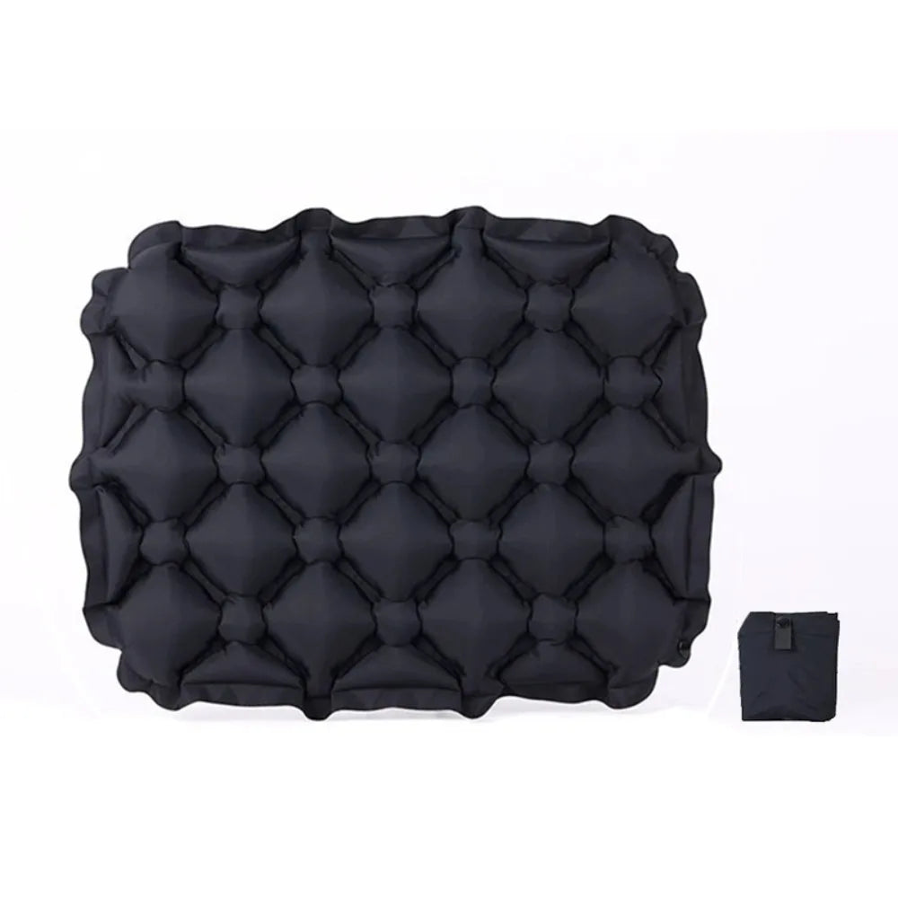 Foldable Inflatable Seat Cushion Moisture-Proof Lightweight Camping Chair Mat Water-Resistant Portable Space-Saving Car & Outdoor Seat Pad