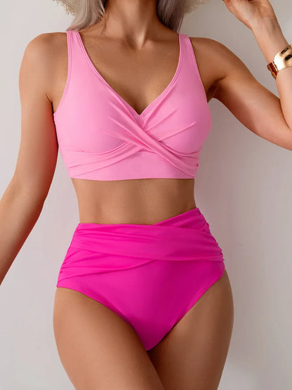 High Waist Bikini Set for Women – Sexy Push Up Swimsuit Summer Beachwear Bathing Suit Swimwear