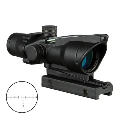 4X32 Hunting Riflescope – Fiber Optic Green & Red Dot Illuminated Reticle Tactical Sight