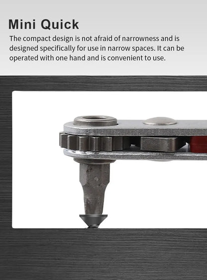 Multifunctional Bidirectional Ratchet Screwdriver — Forward & Reverse Elbow Wrench with Flat and Cross Heads