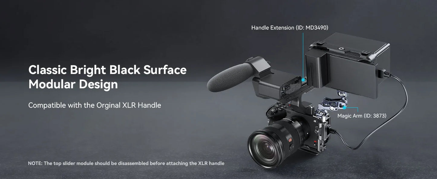 SmallRig Camera Cage for Sony FX30/FX3 – Rig Kit with Cable Clamp, Cold Shoe & NATO Rail Accessories (Model 4183)