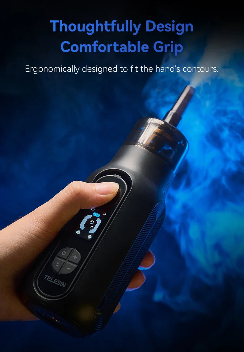 TELESIN Portable Smoke Machine – Remote-Controlled Fogger for Photography, Video Shoot Smoke Effect