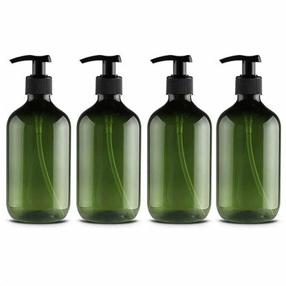 4pcs 500ml Soap Dispenser Pump Bottles – Thickened Refillable Shampoo, Lotion, and Soap Containers for Bathroom