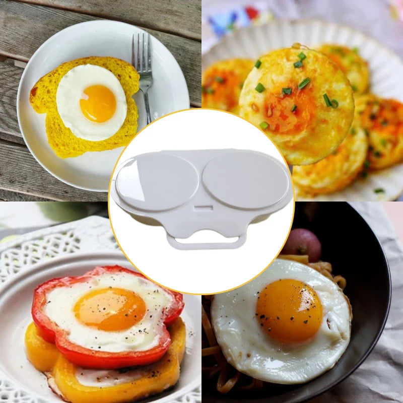 Food Grade Plastic Microwave Egg Steamer - Convenient Cooking Mold and Egg Poacher, Kitchen Gadget for Fried Eggs