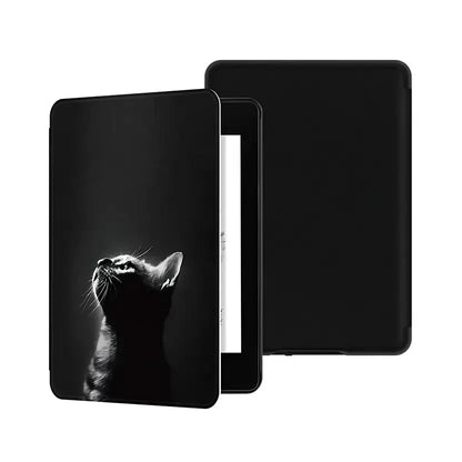 Leather Auto Sleep Case for Kindle Colorsoft Signature Edition (1st Gen, 7") & Paperwhite 12th Gen Protective Cover Funda