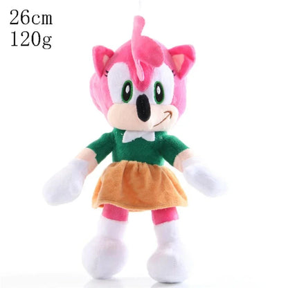 Super Sonic Hedgehog Plush Dolls — Shadow, Amy Rose, Knuckles, Tails Anime Stuffed Toy Gift for Kids